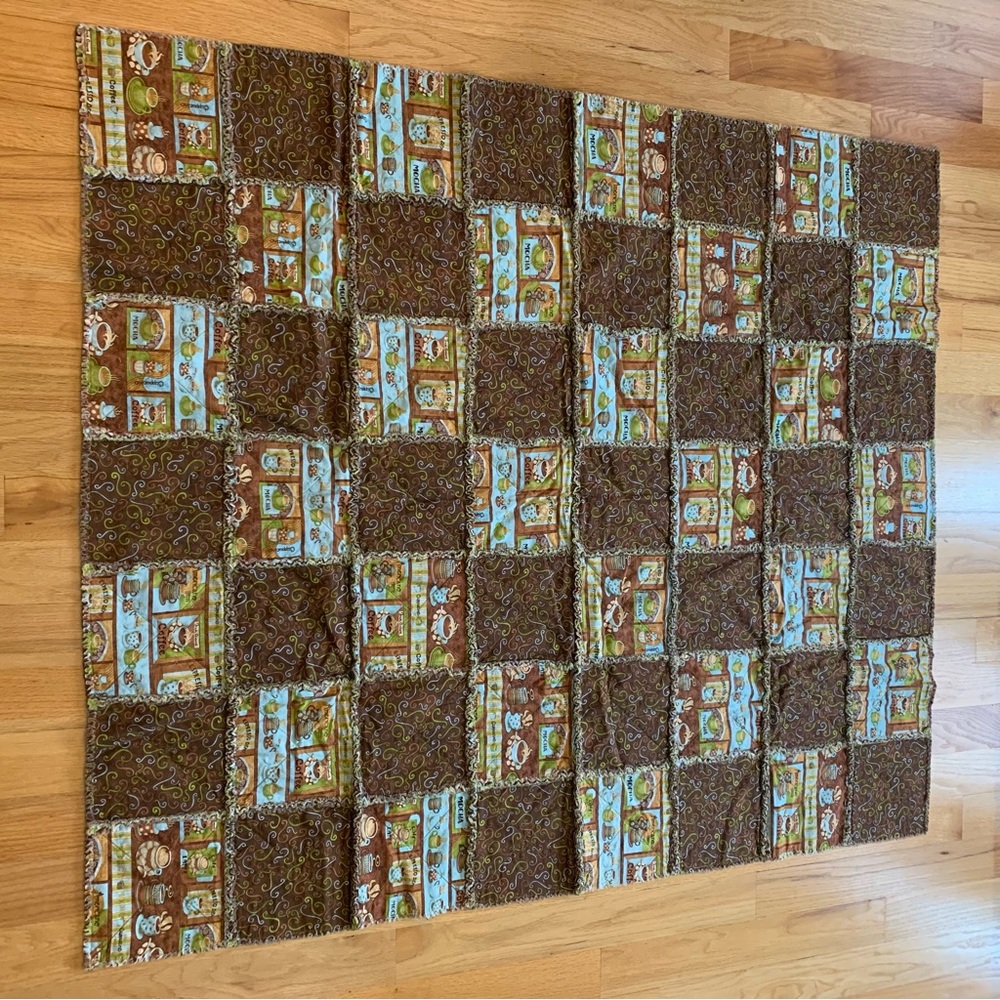 Handmade coffee quilt - Picture 6 of 6
